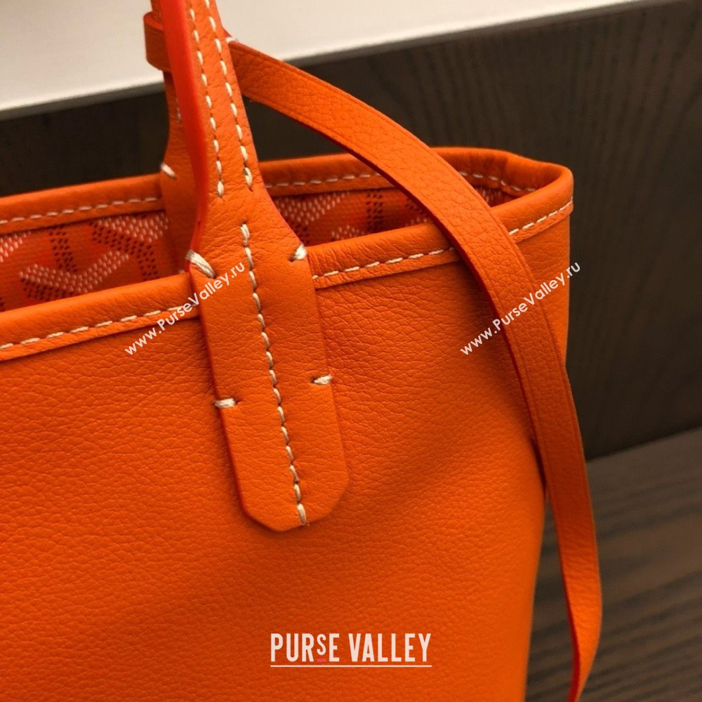 Goyard Anjou Mini Tote Bag 2321 Orange 2025 Top (ZH-25061601)