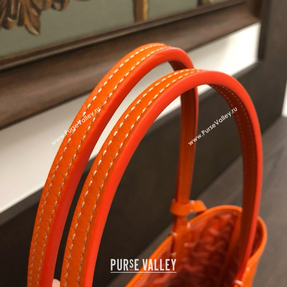 Goyard Anjou Mini Tote Bag 2321 Orange 2025 Top (ZH-25061601)