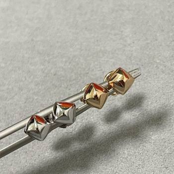 Hermes Clou dH Studs Earrings Silver/Gold 2025 0619 (YF-250619015)