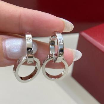 Cartier LOVE earrings, transformable Silver 2025 0619 (YF-250619059)