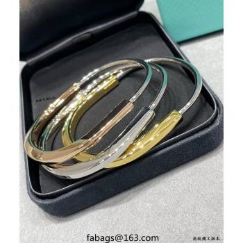 Tiffany Lock Narrow Bangle Bracelet Gold/Silver 2025 0619 (YF-250619041)