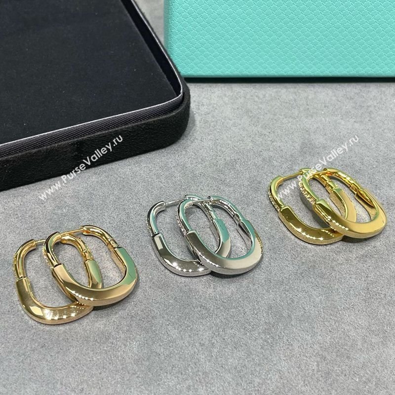 Tiffany Lock Medium Earrings with Half Strass 2025 0619 (YF-250619054)