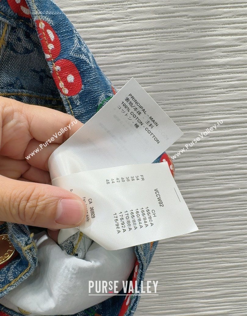 LV x TM Cherry Denim Pants LT061928 2025 (QI-250620002)