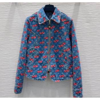 LV x TM Cherry Denim Jacket LT061928 2025 (QI-250620006)