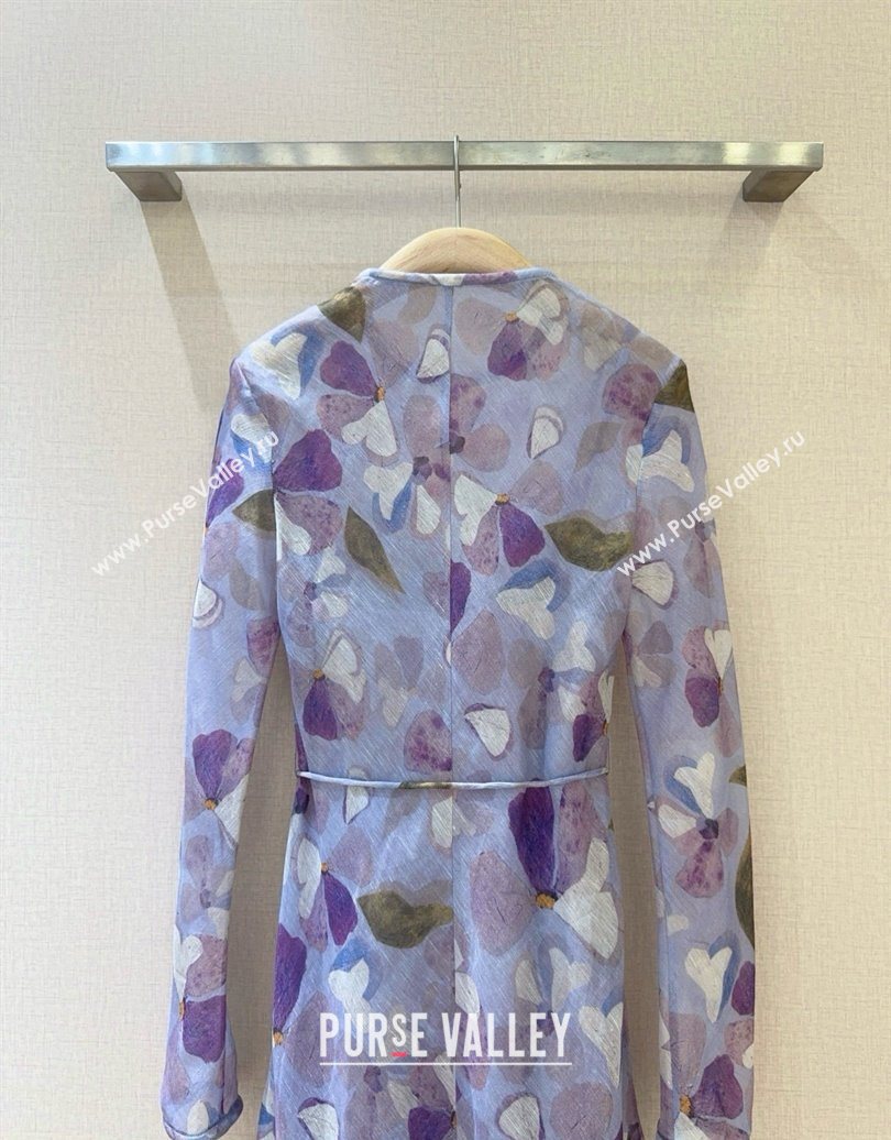 Zimmermann Linen Silk Long Dress Purple 2025 0620 (QI-250620030)