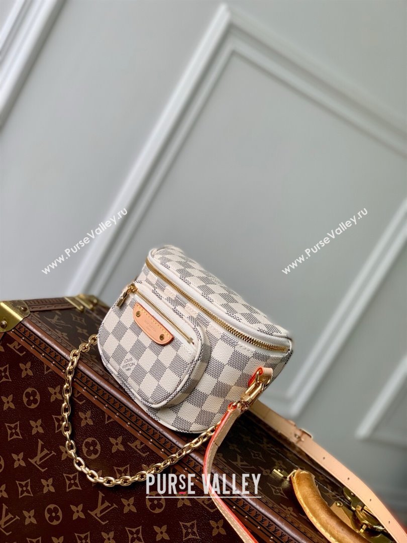 Louis Vuitton Mini Bumbag in Damier Azur Canvas N00130 2025 (K-25062401)