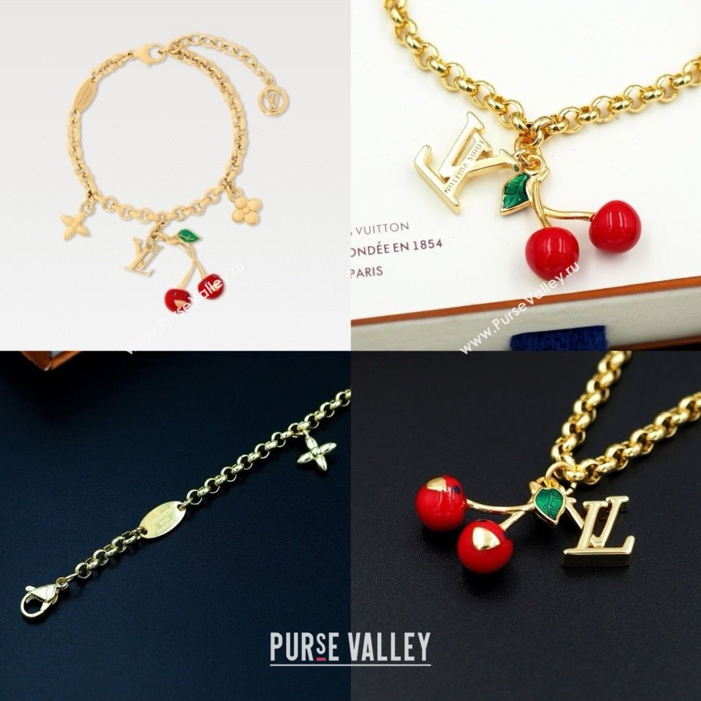 LV X TM Cerise Bracelet with Cherry LV062701 2025 (YF-25062701)