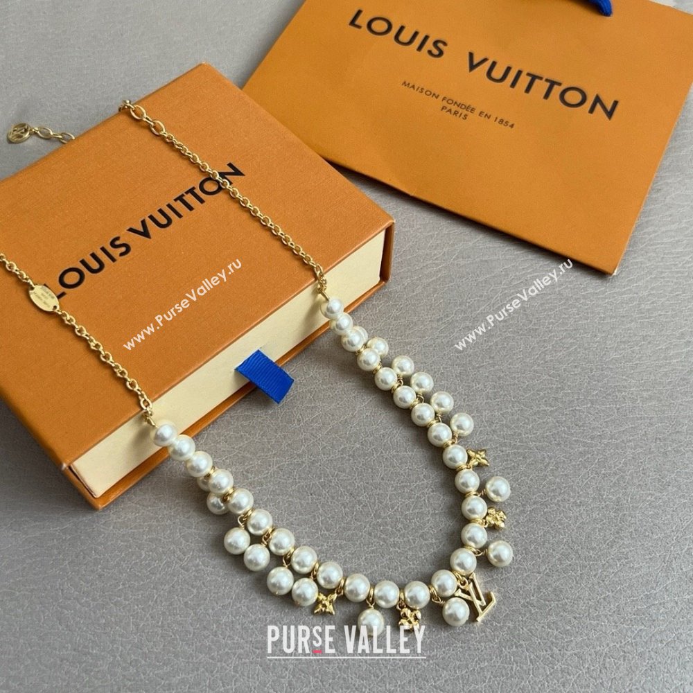 Louis Vuitton Pearls Necklace LV070218 2025 (YF-25070218)