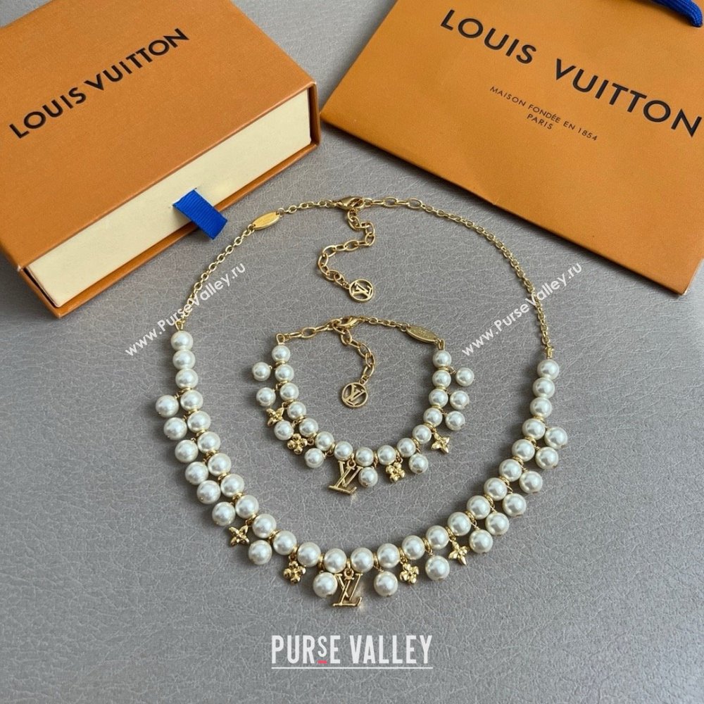Louis Vuitton Pearls Necklace LV070218 2025 (YF-25070218)