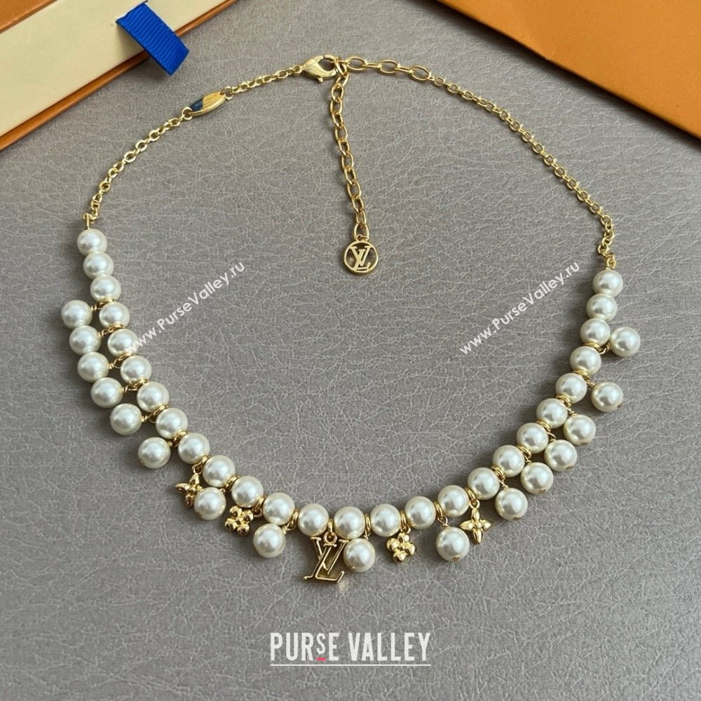 Louis Vuitton Pearls Necklace LV070218 2025 (YF-25070218)