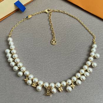 Louis Vuitton Pearls Necklace LV070218 2025 (YF-25070218)