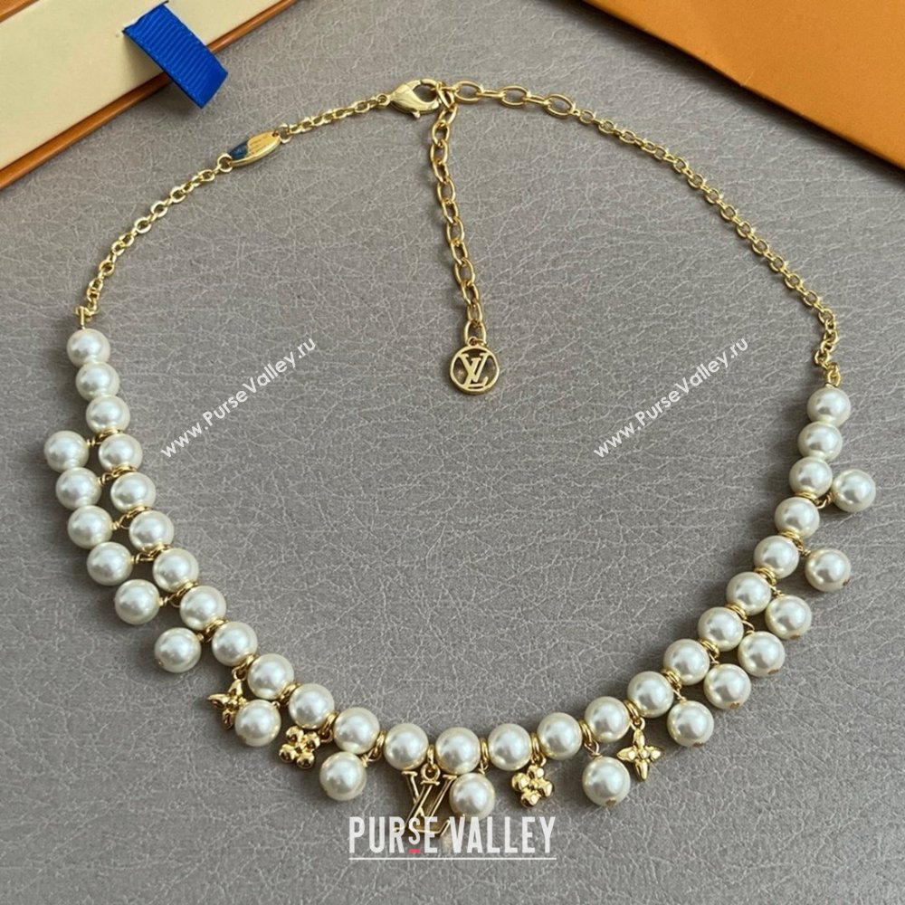 Louis Vuitton Pearls Necklace LV070218 2025 (YF-25070218)