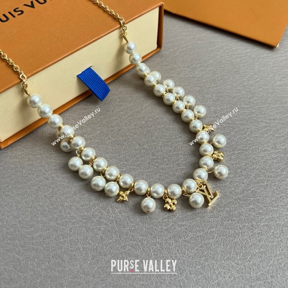 Louis Vuitton Pearls Necklace LV070218 2025 (YF-25070218)