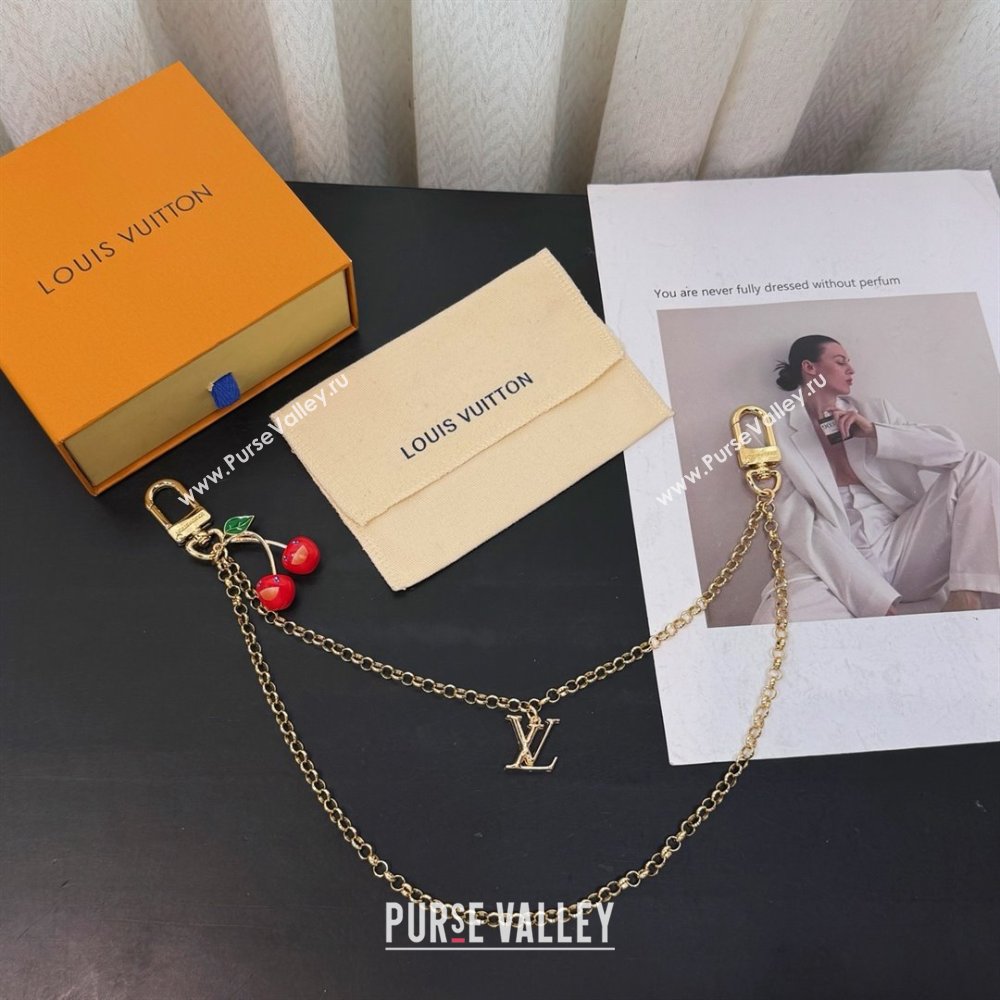 LV X TM Cerise Bag Chain with Cherry M02598 Gold 2025 (YF-25062705)