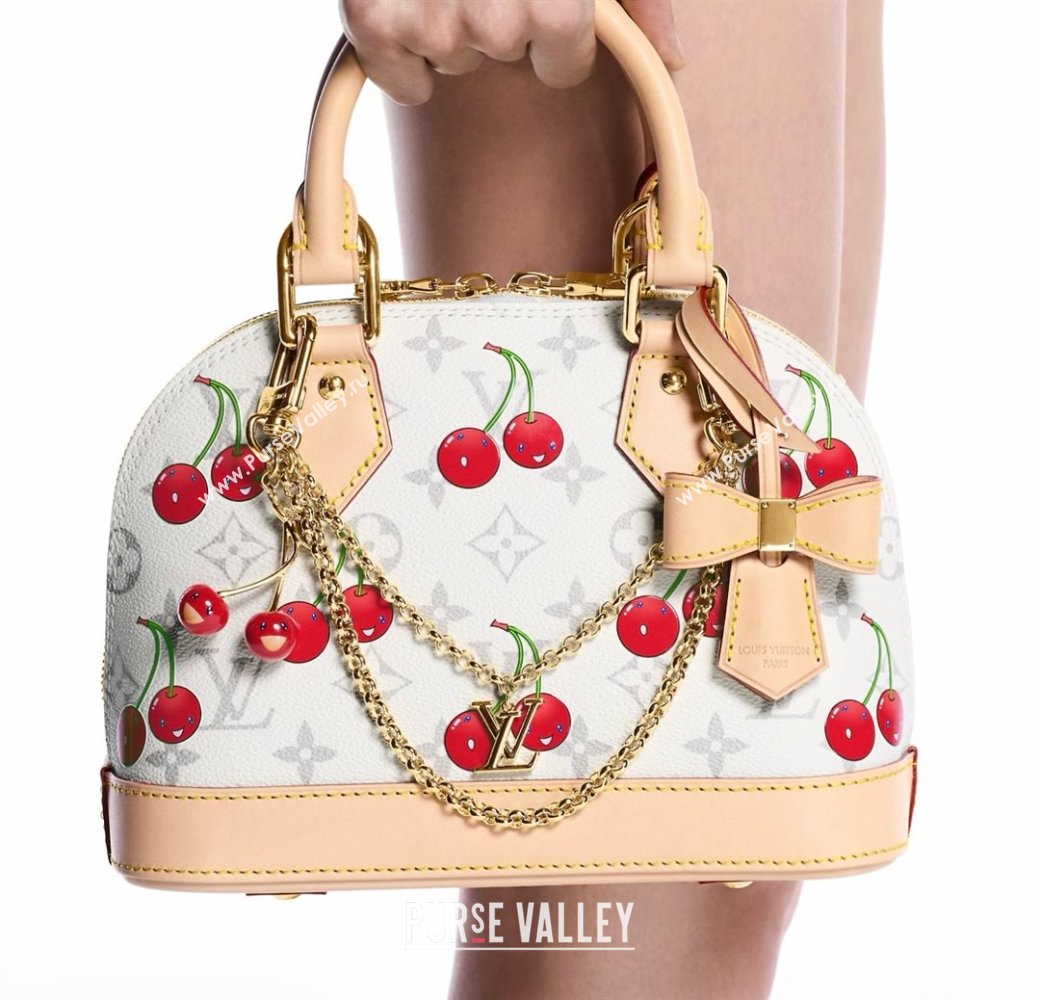 LV X TM Cerise Bag Chain with Cherry M02598 Gold 2025 (YF-25062705)