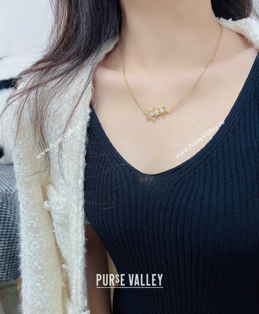 Dior Star Necklace D070301 Gold 2025 (YF-25070301)