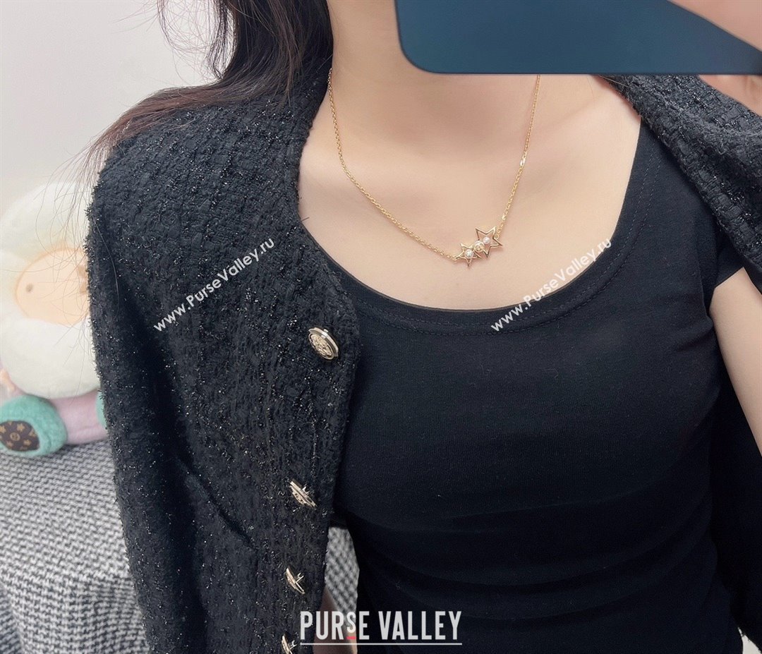 Dior Star Necklace D070301 Gold 2025 (YF-25070301)
