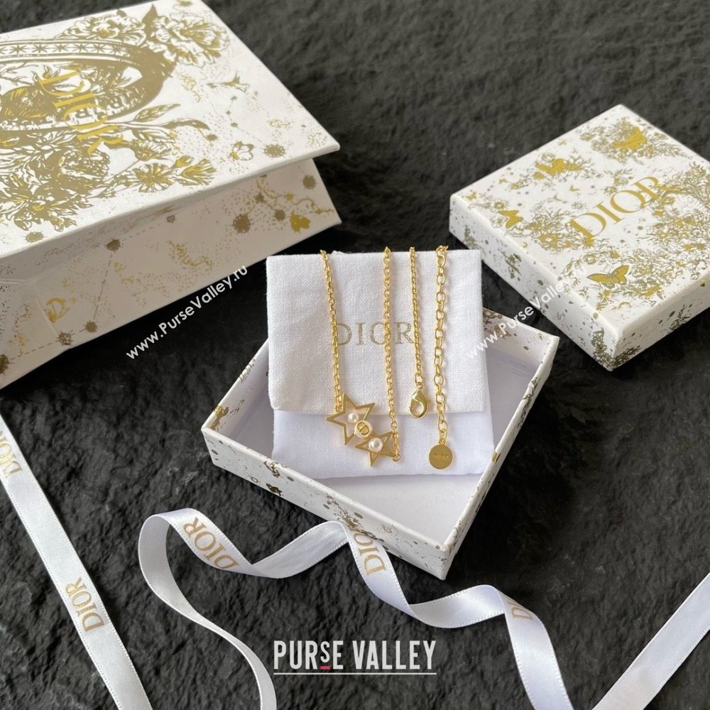 Dior Star Necklace D070301 Gold 2025 (YF-25070301)