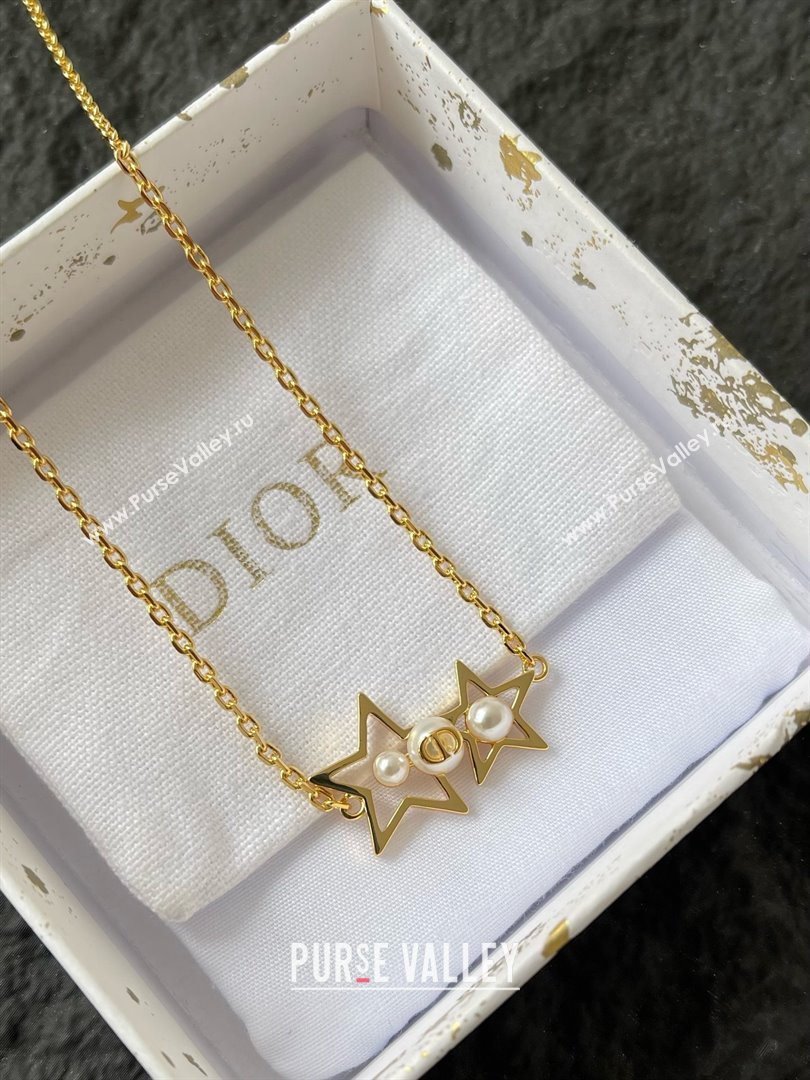 Dior Star Necklace D070301 Gold 2025 (YF-25070301)
