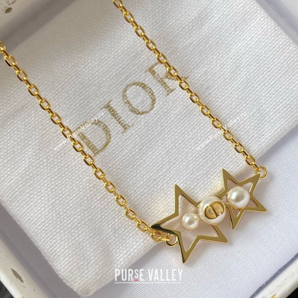 Dior Star Necklace D070301 Gold 2025 (YF-25070301)