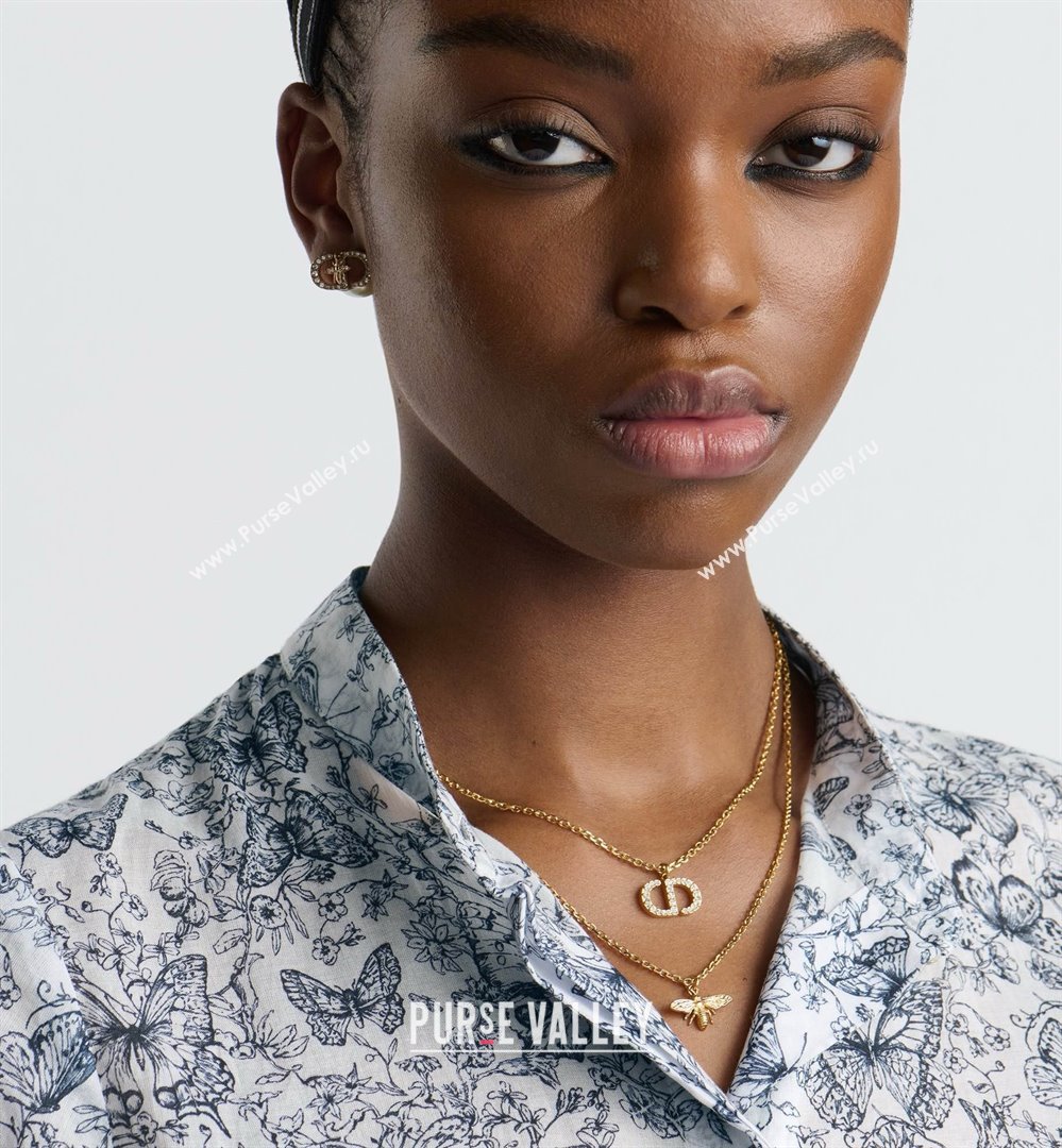 Dior Petit CD Bee Necklace D070302 Gold 2025 (YF-25070302)