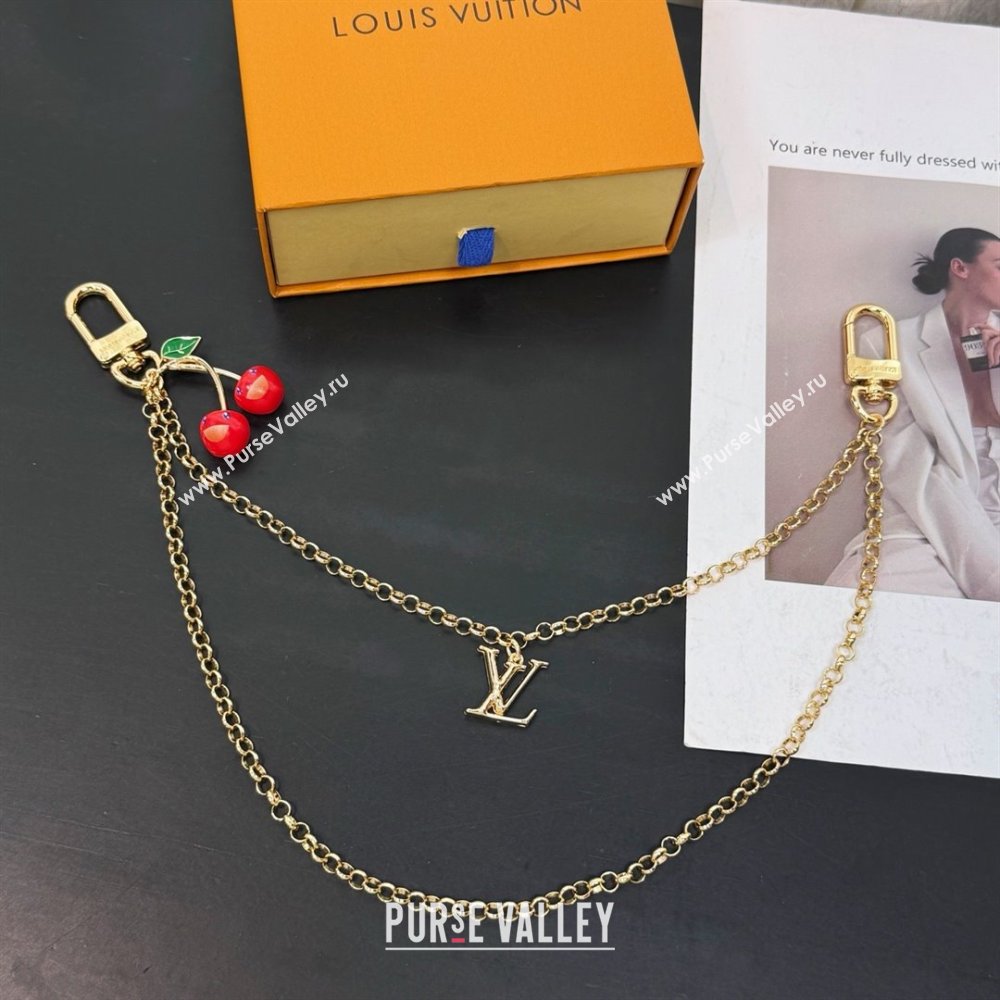 LV X TM Cerise Bag Chain with Cherry M02598 Gold 2025 (YF-25062705)