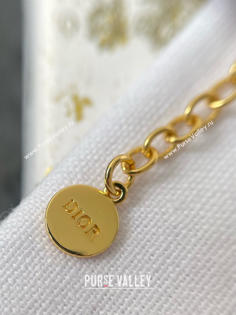 Dior Petit CD Bee Necklace D070302 Gold 2025 (YF-25070302)