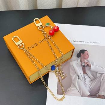 LV X TM Cerise Bag Chain with Cherry M02598 Gold 2025 (YF-25062705)