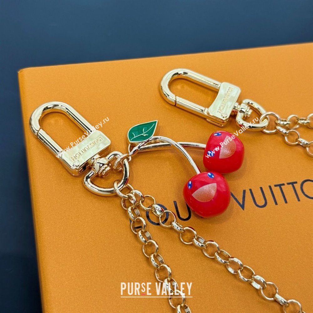LV X TM Cerise Bag Chain with Cherry M02598 Gold 2025 (YF-25062705)