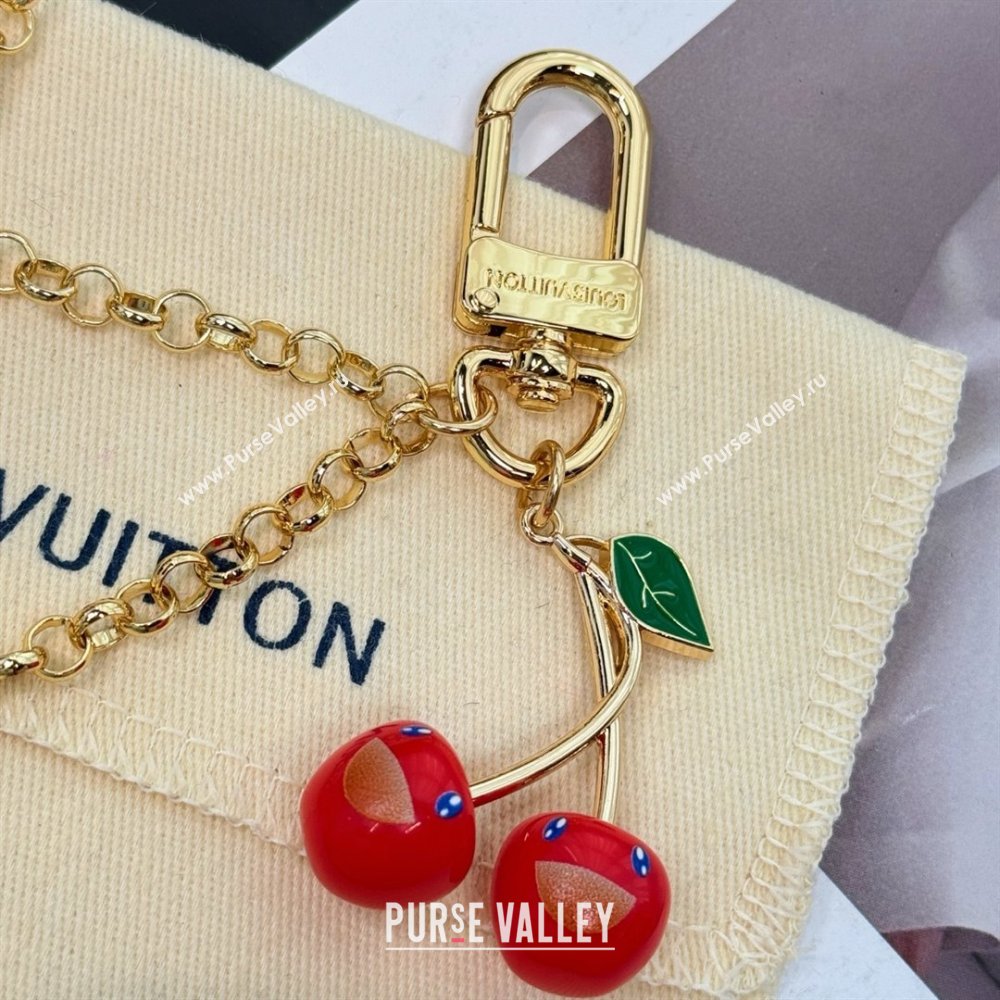 LV X TM Cerise Bag Chain with Cherry M02598 Gold 2025 (YF-25062705)