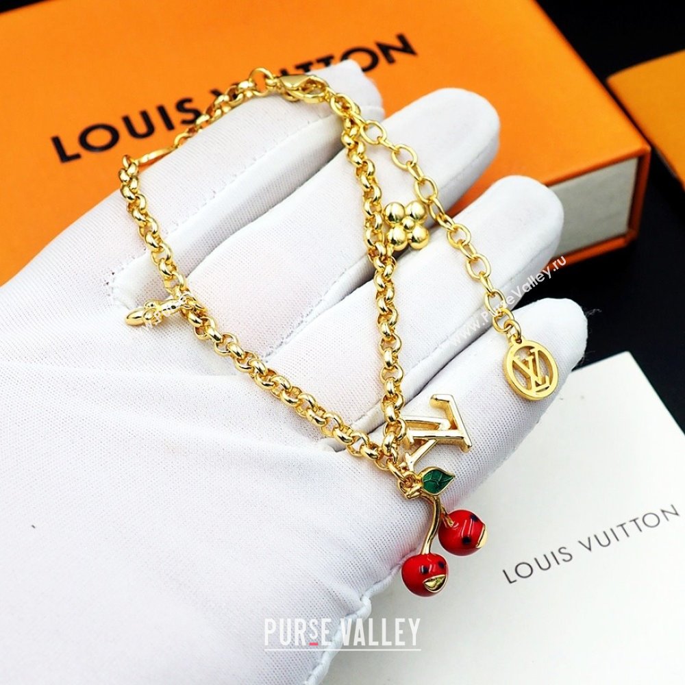 LV X TM Cerise Bracelet with Cherry LV062701 2025 (YF-25062701)