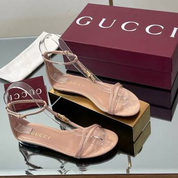 Gucci Patent Leather Thong Sandal with Bamboo Beige 2025 (MD-25070410)