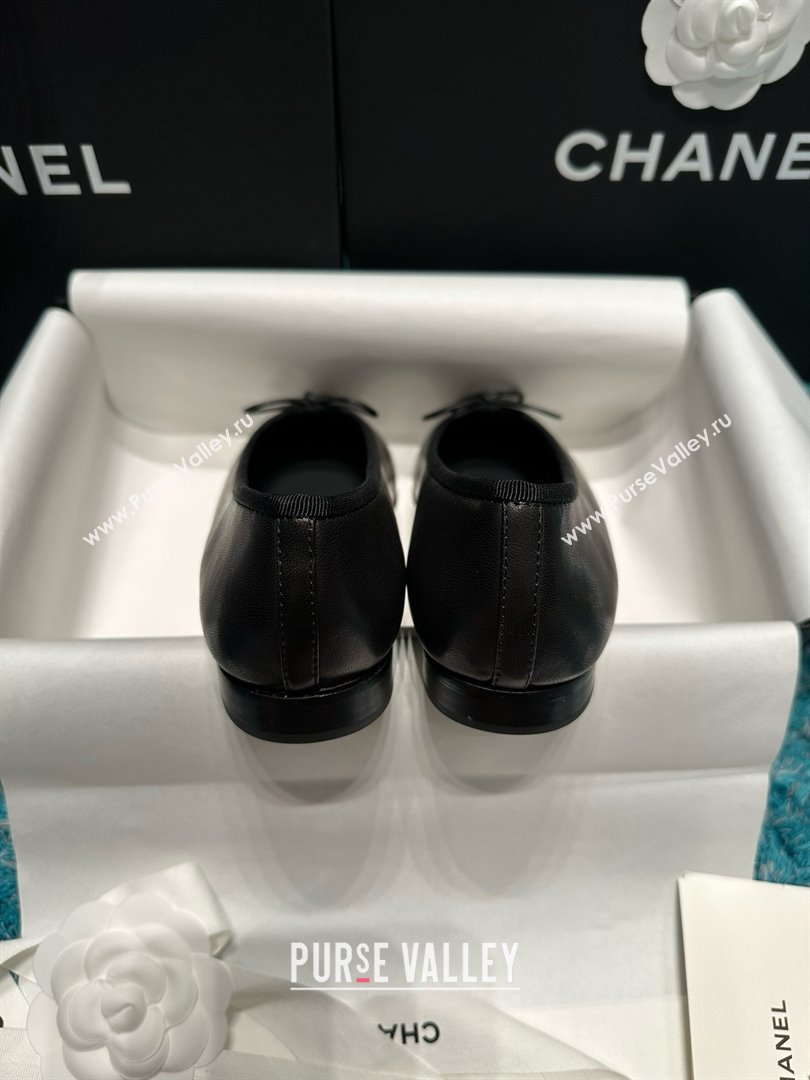 Chanel Grosgrain Lambskin Ballet Flats CHB070715 Black 2025 (MD-25070815)