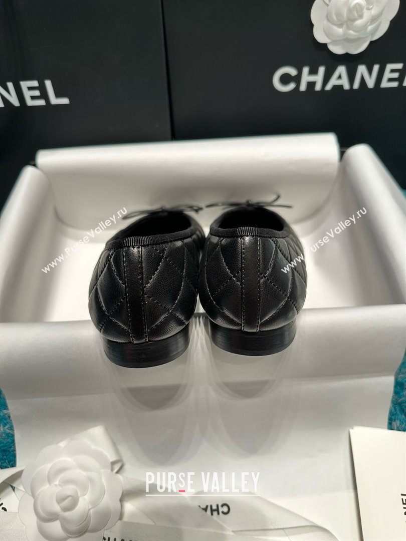 Chanel Quilted Lambskin Ballet Flats CHB070721 Black 2025 (MD-25070821)