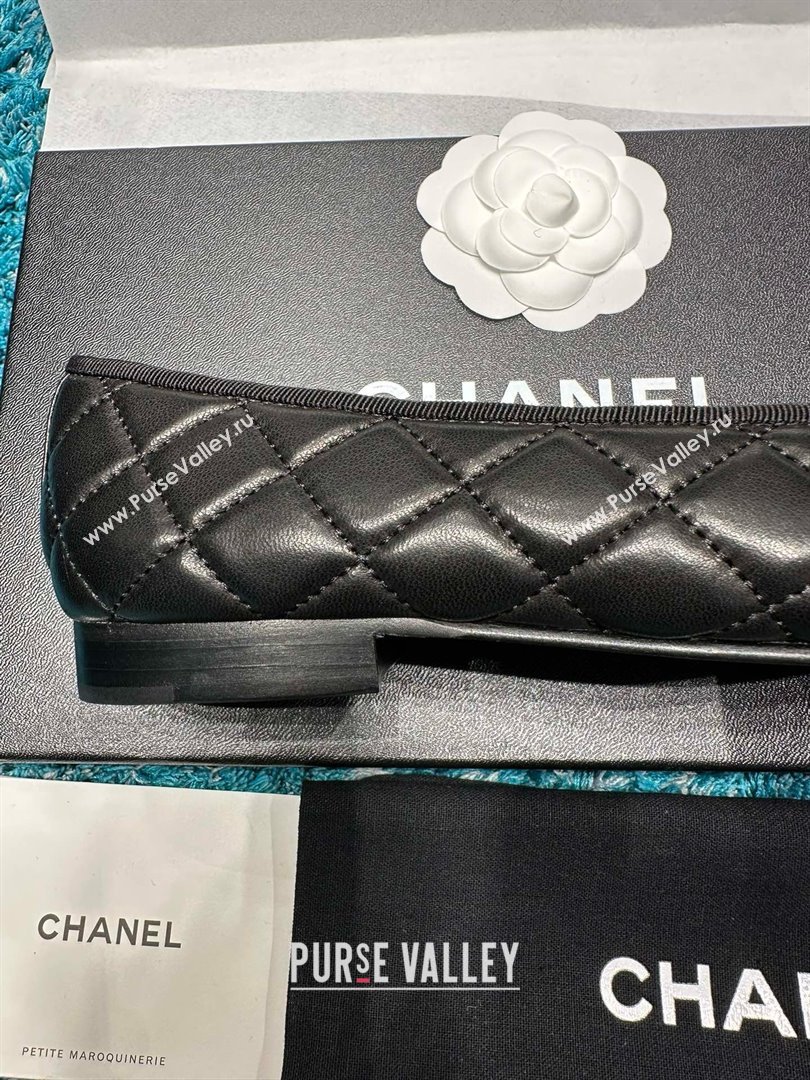 Chanel Quilted Lambskin Ballet Flats CHB070721 Black 2025 (MD-25070821)