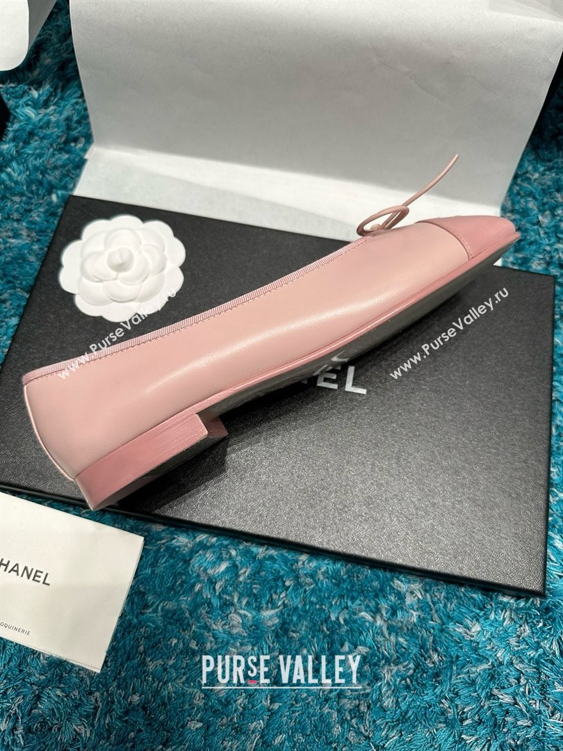 Chanel Lambskin Ballet Flats CHB070730 Pink 2025 (MD-25070730)