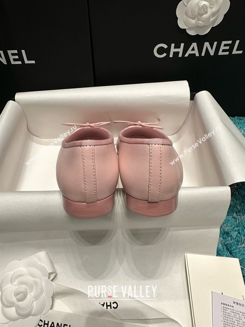 Chanel Lambskin Ballet Flats CHB070730 Pink 2025 (MD-25070730)