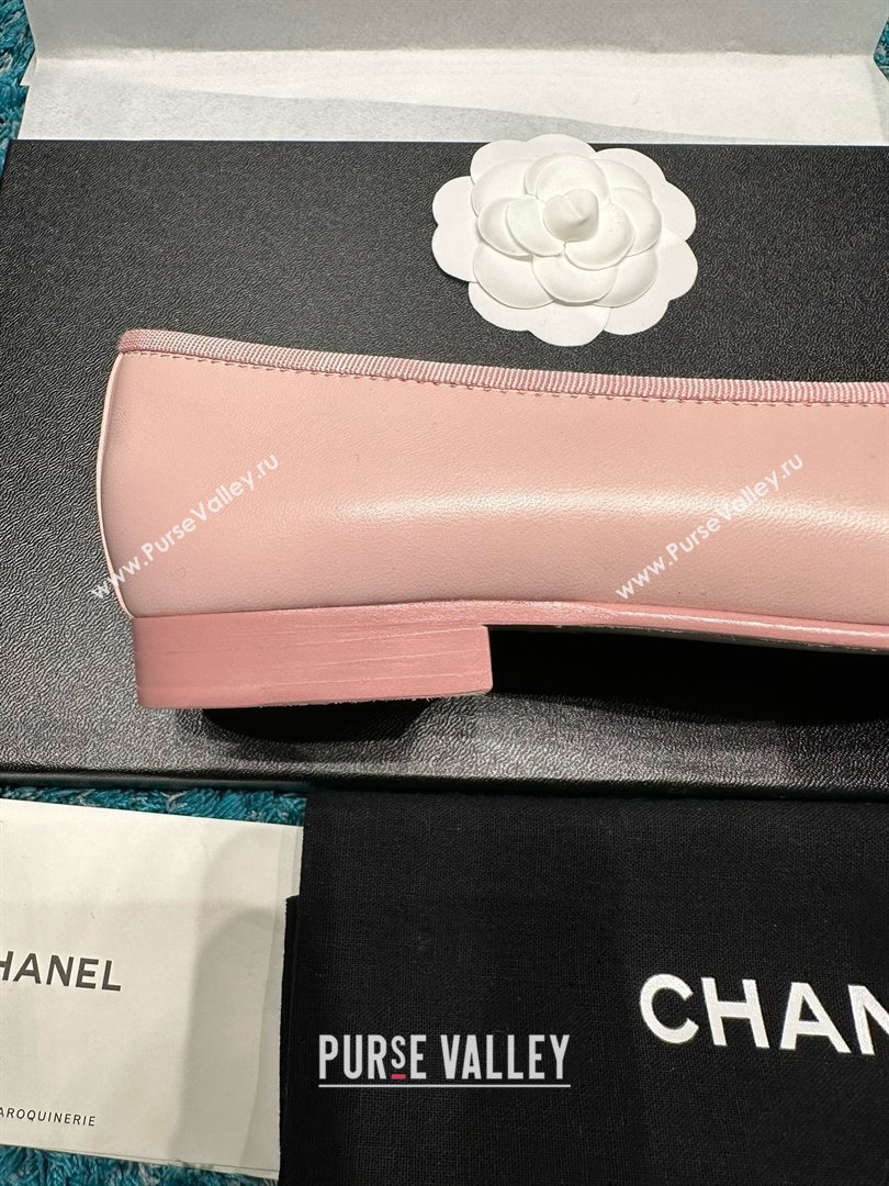 Chanel Lambskin Ballet Flats CHB070730 Pink 2025 (MD-25070730)