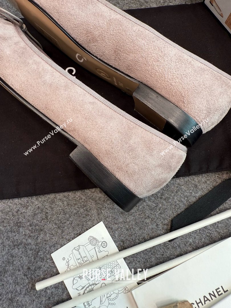 Chanel Suede Classic Ballerinas CHB070902 Grey 2025 (MD-25070902)