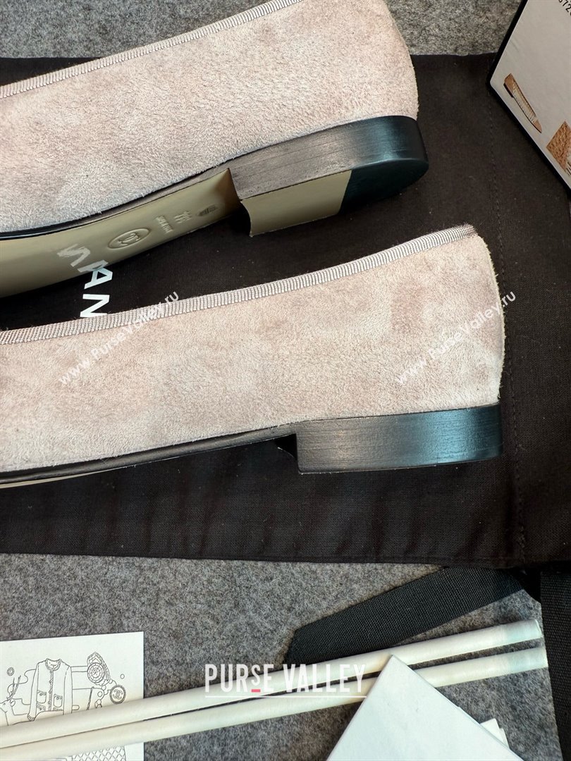 Chanel Suede Classic Ballerinas CHB070902 Grey 2025 (MD-25070902)