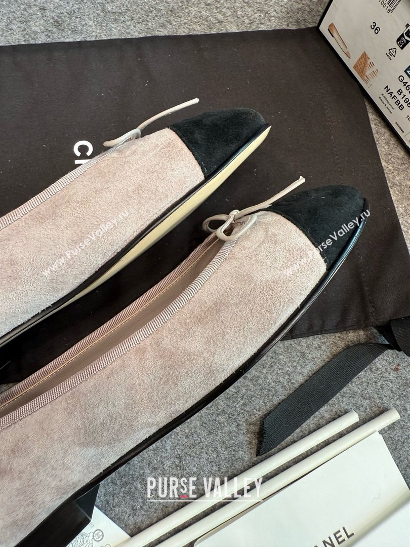 Chanel Suede Classic Ballerinas CHB070902 Grey 2025 (MD-25070902)