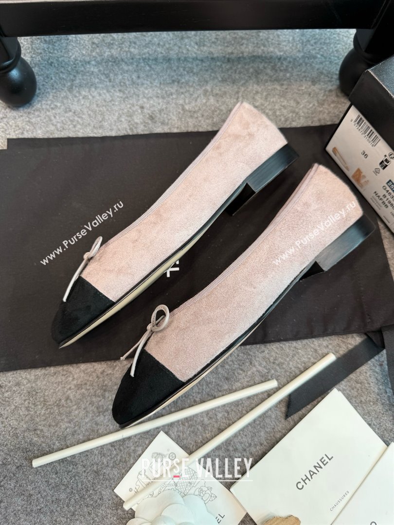 Chanel Suede Classic Ballerinas CHB070902 Grey 2025 (MD-25070902)