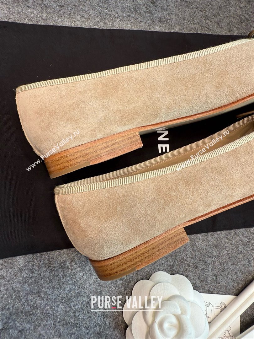 Chanel Suede Classic Ballerinas CHB070901 Beige 2025 (MD-25070901)