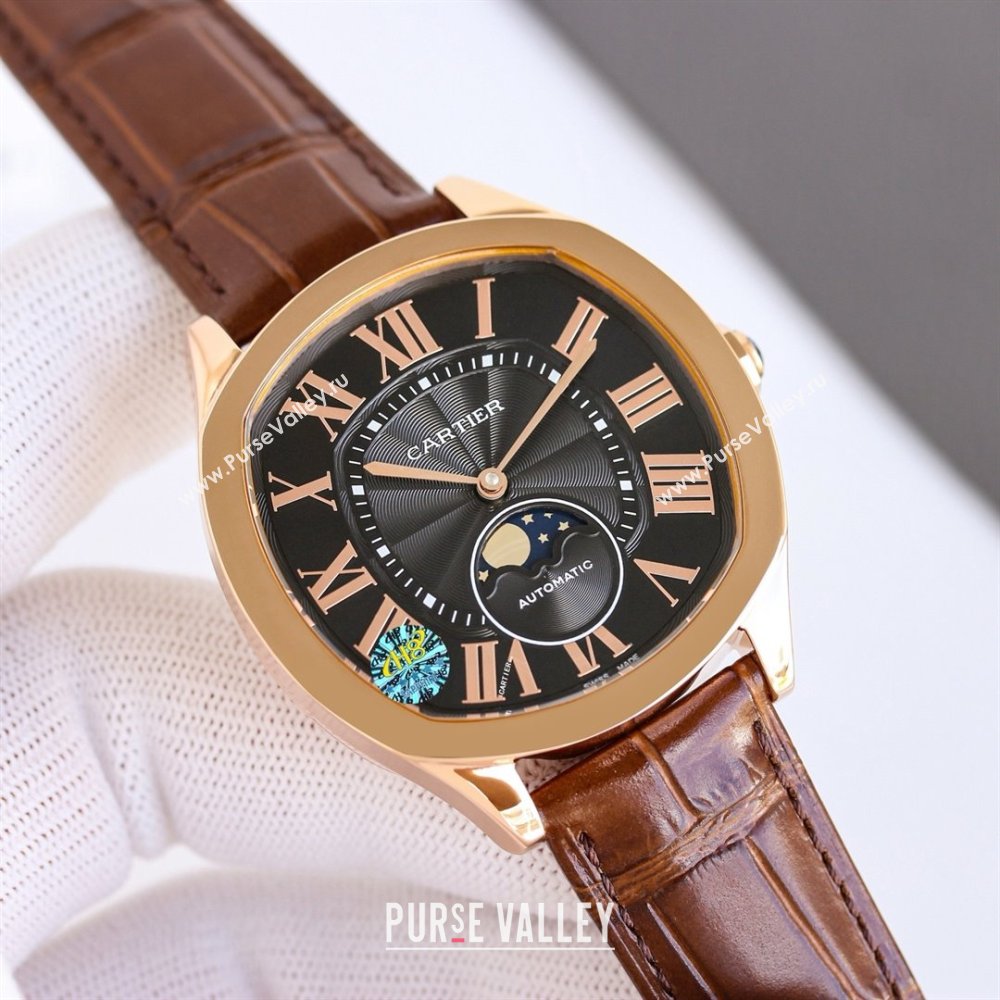 Cartier Drive De Cartier Watch 40x41mm C071107 Brown/White 2025 (XZ-25071107)