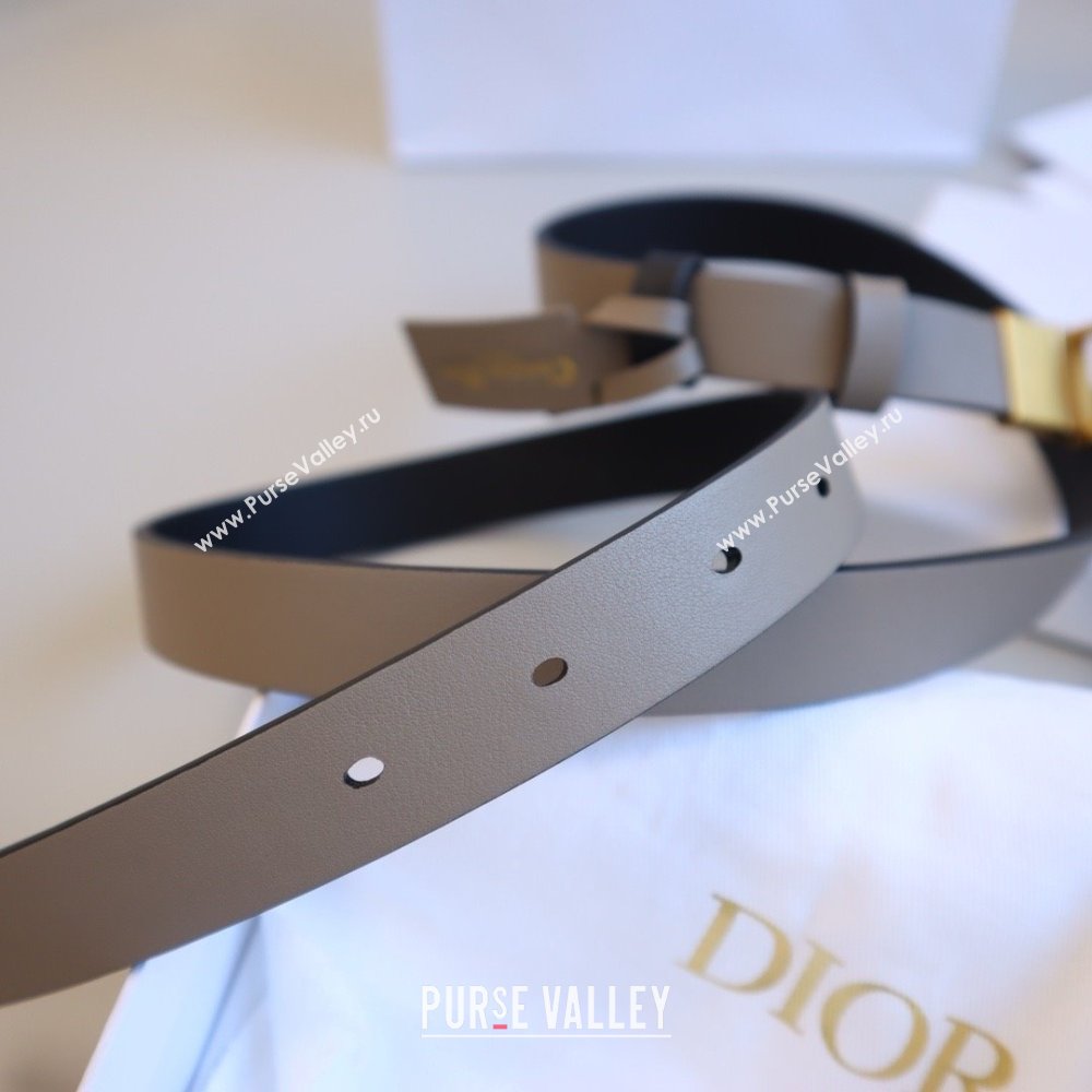 Dior CD Calfskin Belt 2cm C71203 Grey 2025 (YANG-25071203)