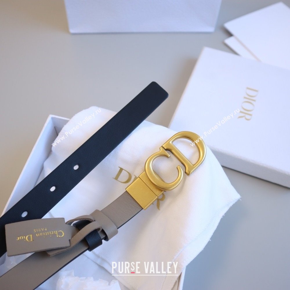 Dior CD Calfskin Belt 2cm C71203 Grey 2025 (YANG-25071203)