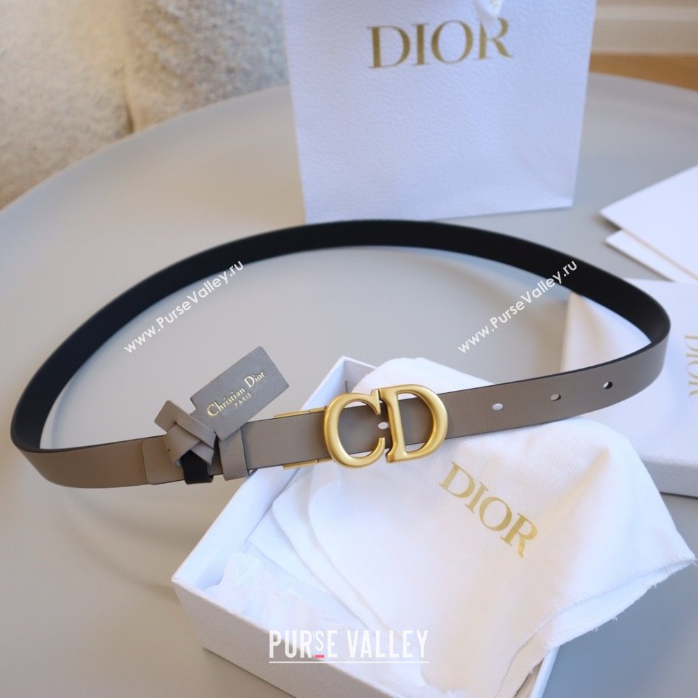 Dior CD Calfskin Belt 2cm C71203 Grey 2025 (YANG-25071203)