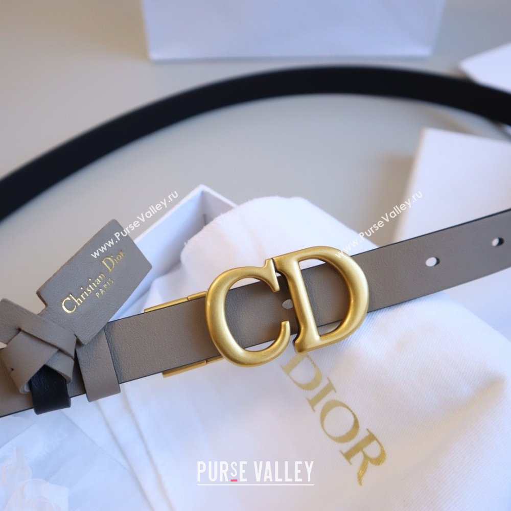 Dior CD Calfskin Belt 2cm C71203 Grey 2025 (YANG-25071203)