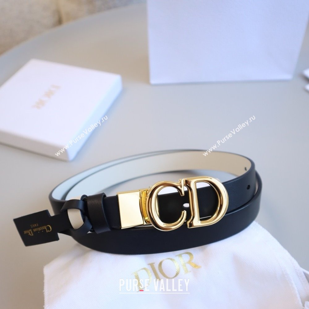 Dior CD Calfskin Belt 2cm C71204 Black 2025 (YANG-25071204)
