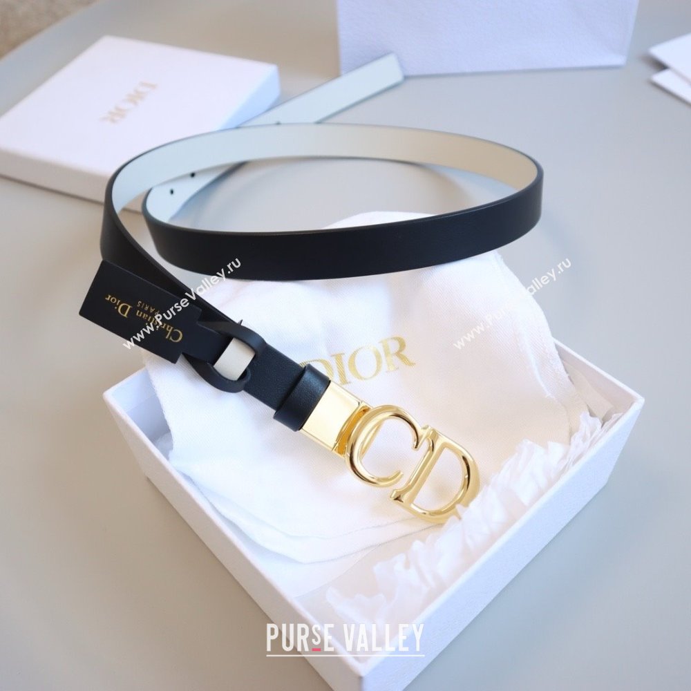 Dior CD Calfskin Belt 2cm C71204 Black 2025 (YANG-25071204)